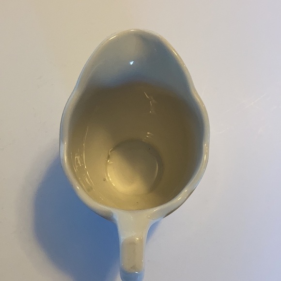 Syracuse China white creamer pitcher black stripe mustard trim restaurant ware - Picture 8 of 10